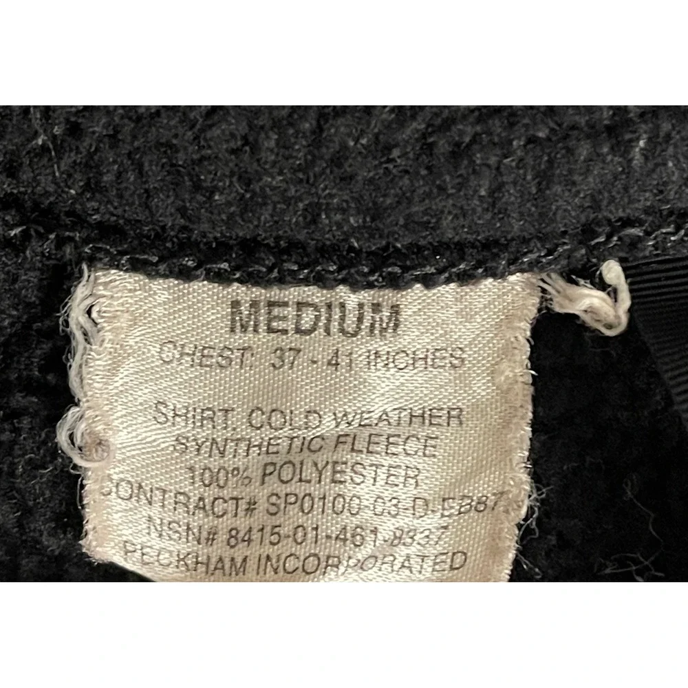 Peckham US Military ECWCS Gen II Fleece Jacket Polartec Medium 8415-01-461-8337